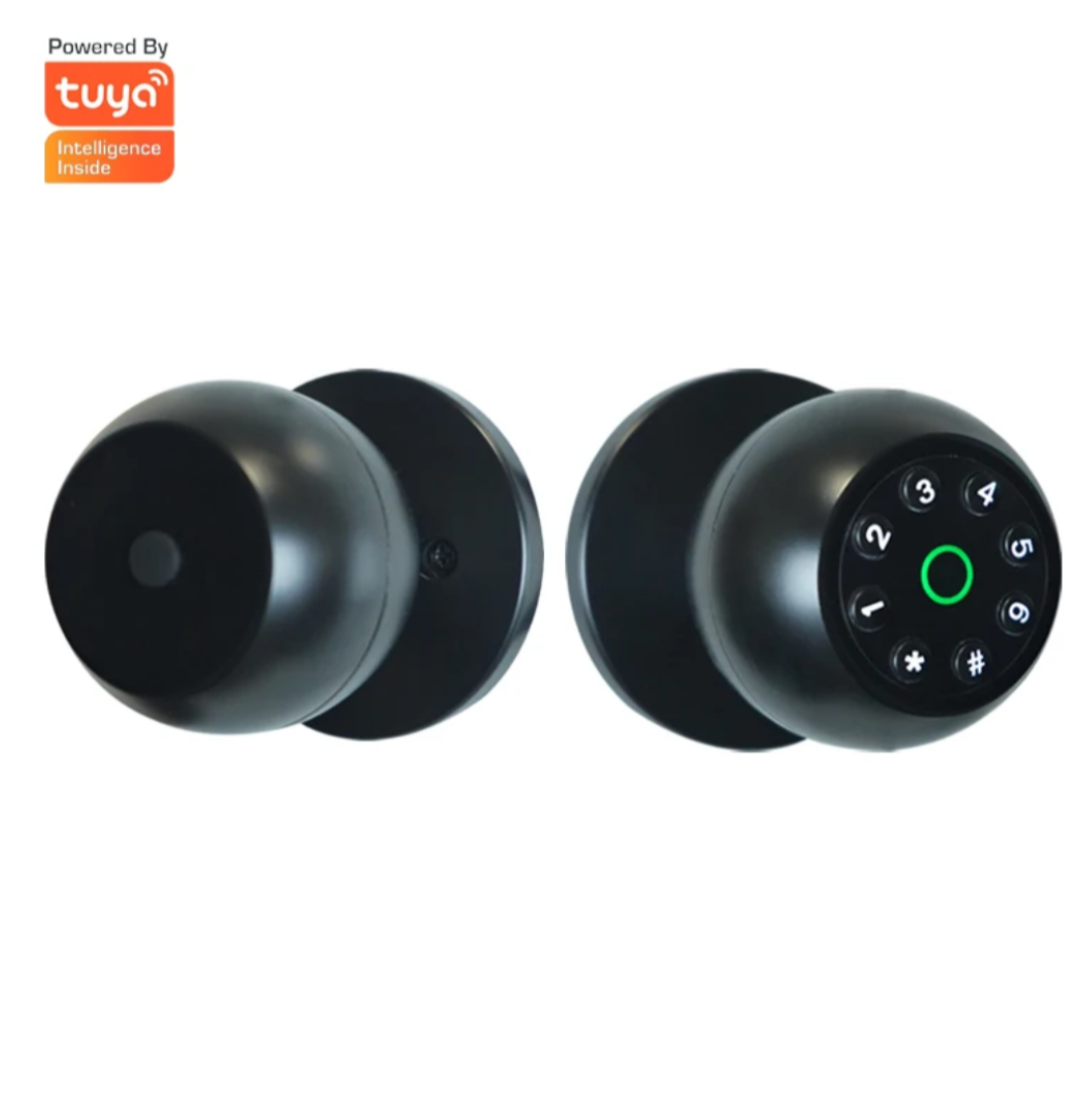 Smart Door Knob Fingerprint Door Lock Biometric Door Lock with Key & App Control