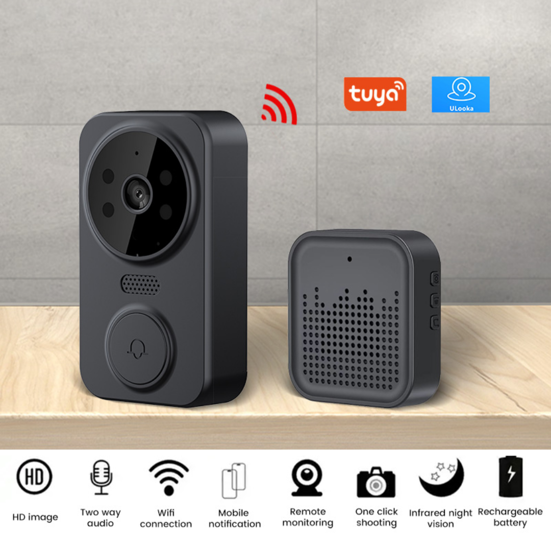 Wireless Smart HD Video Camera DoorBell ulooka App video Security Intercom
