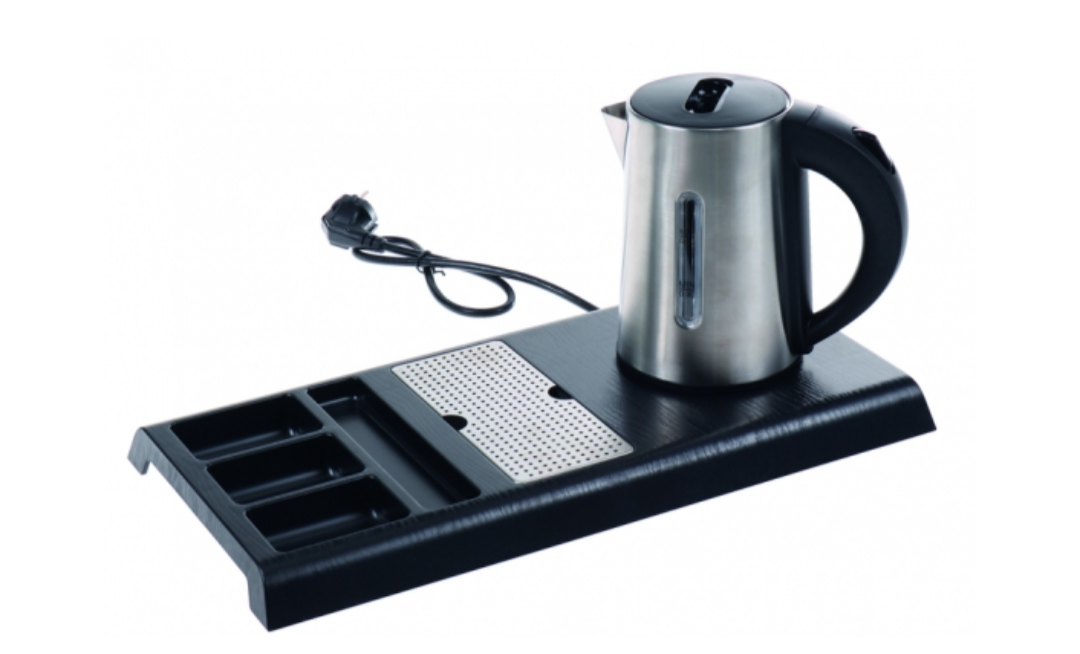 Hotel 0.6L Honeyson Electric kettle & Hospitality Tray Black or Silver Ideal for Hotel/Air B&B/Caravan