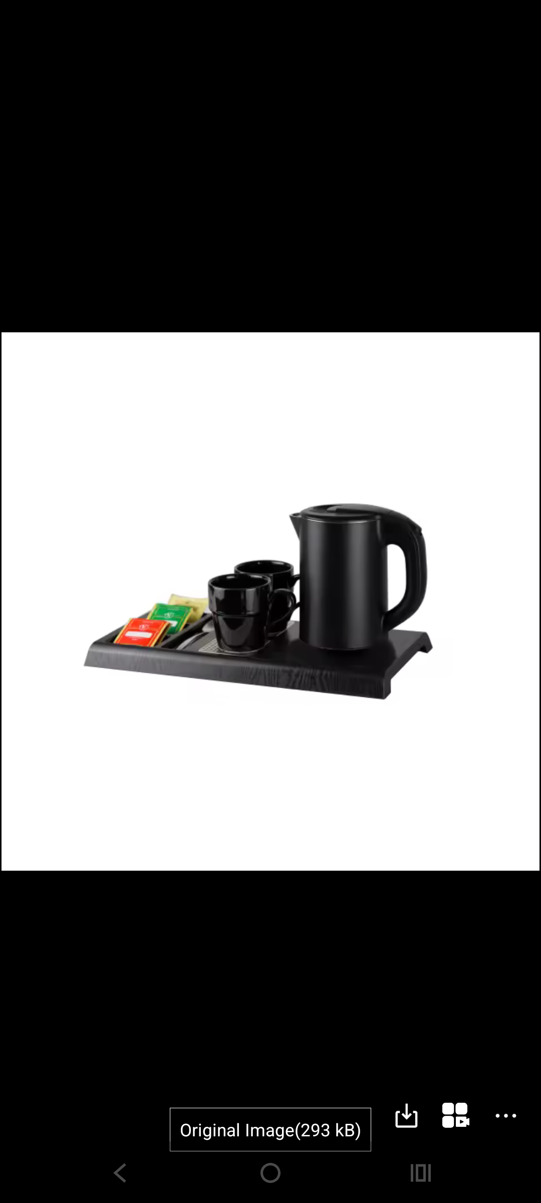 Hotel 0.6L Honeyson Electric kettle & Hospitality Tray Black or Silver Ideal for Hotel/Air B&B/Caravan