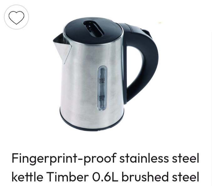 Hotel 0.6L Honeyson Electric kettle & Hospitality Tray Black or Silver Ideal for Hotel/Air B&B/Caravan