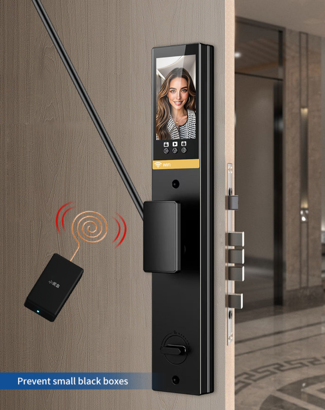 Face Recognition Smart Camera Fingerprint Lock Tuya App Password Key and key card