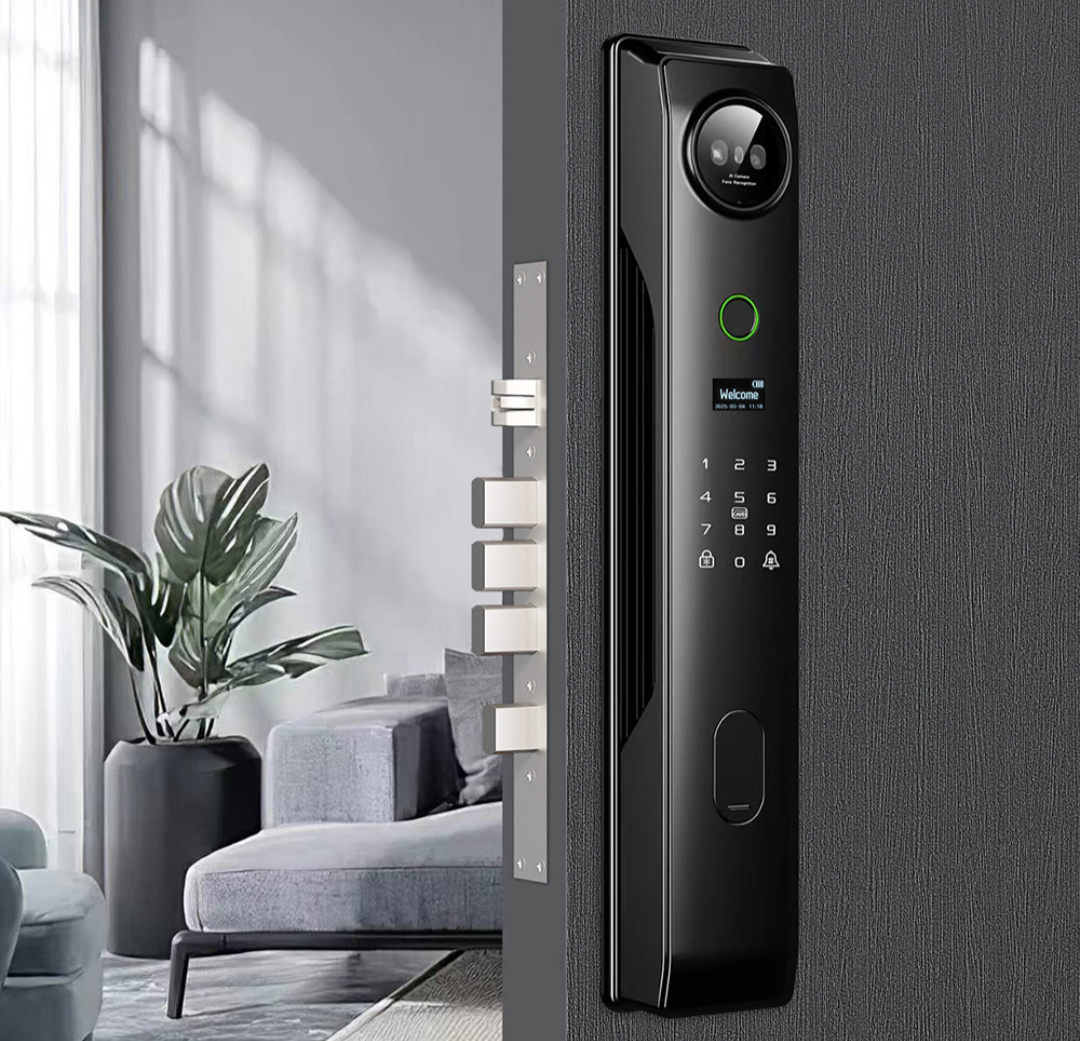 Face Recognition Smart Camera Fingerprint Lock Tuya App Password Key and key card