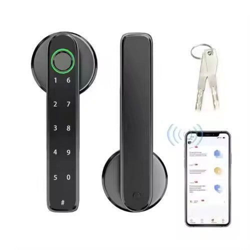 Smart Door lock 5 in 1 Fingerprint Key Password Key Card TUYA App